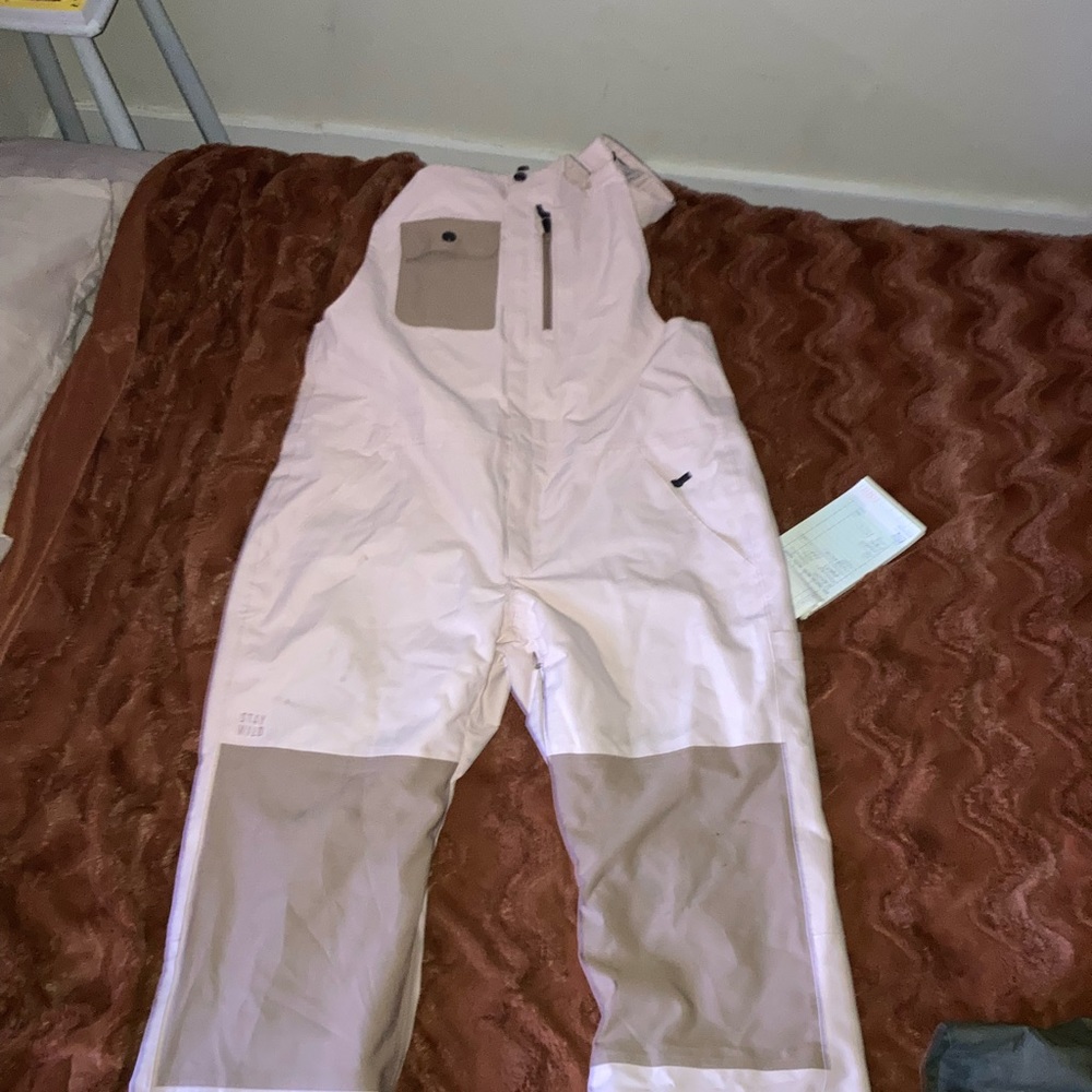 Worn twice , beautiful Women ski bibs
